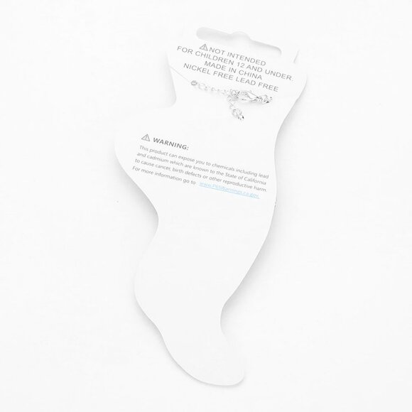 🆕 Emerald Cut Stone Evening Anklet - Picture 2 of 2